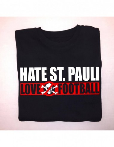 Sudadera Sin Capucha "Hate ST.Pauli - Love Football"