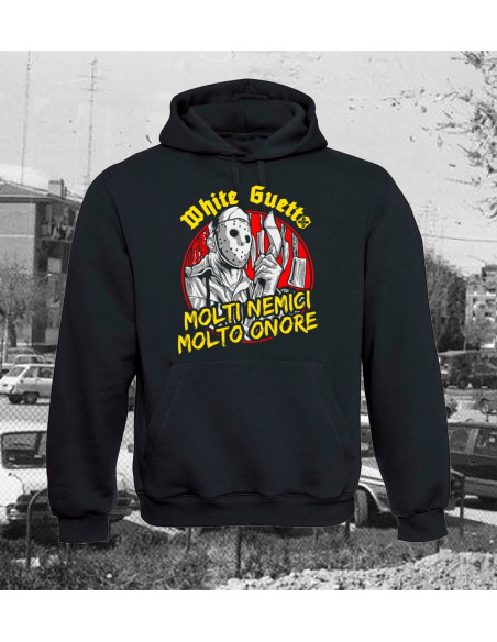 White Guetto Sudadera Capucha  "Molti Nemici" Sisebuto Division