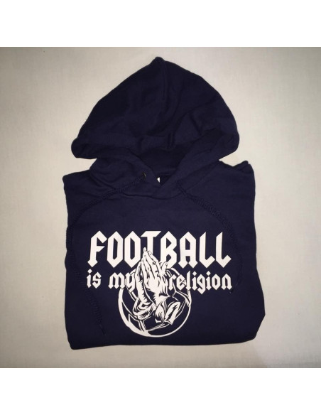 Sudadera Capucha “Football is my Religion” Chico