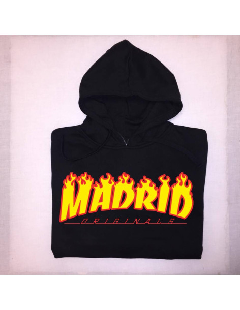 Sudadera Capucha "Madrid Originals - Fuego” Chico