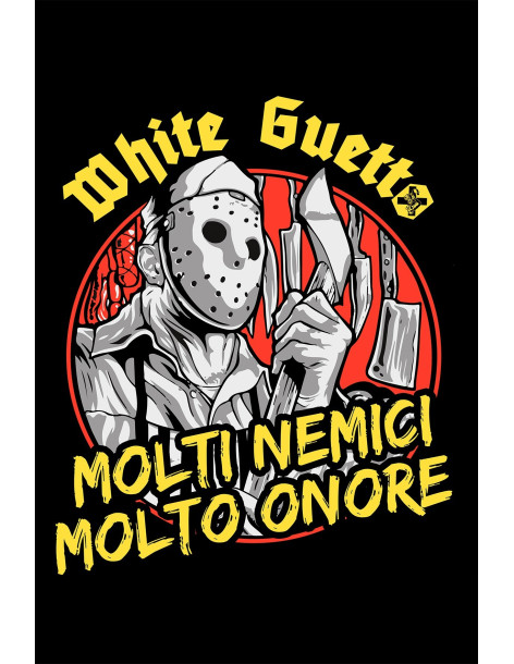 Bandera White Guetto "Molti Nemici"