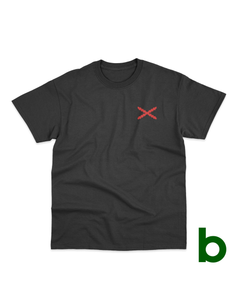 Camiseta Básica "Aspa de Borgoña" Chico