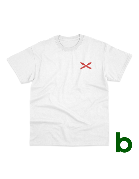 Camiseta Básica "Aspa de Borgoña" Chico