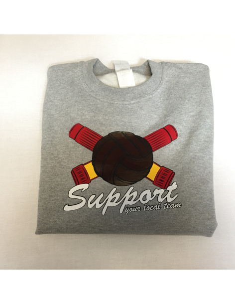 Sudadera Sin Capucha "Support local"