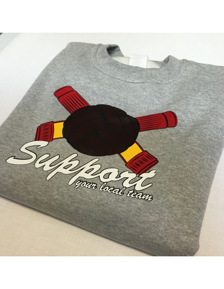 Sudadera Sin Capucha "Support local"