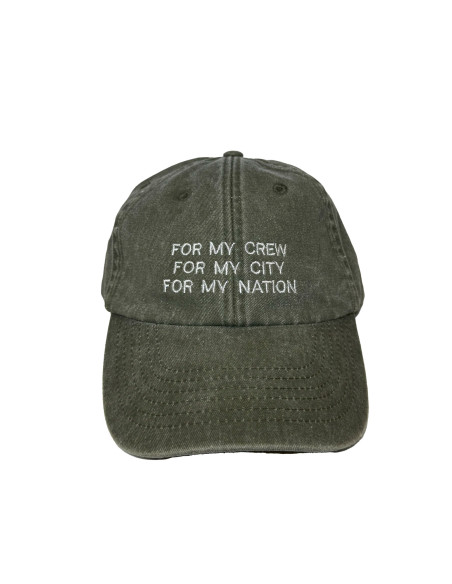 Gorra Bordada "For My Nation"