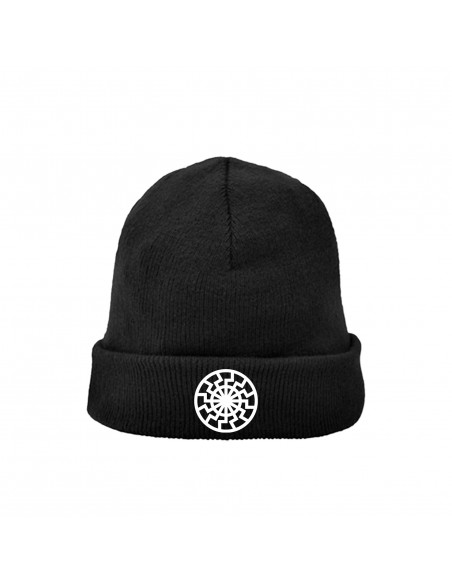 Gorro lana bordado "Sol Negro"