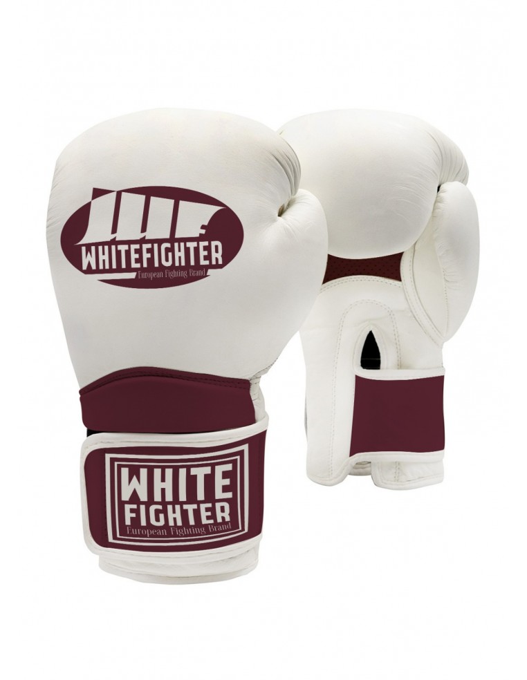 WHITE FIGHTER Boxing Gloves – White