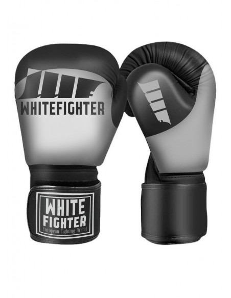 WHITE FIGHTER Boxing Gloves – Grey