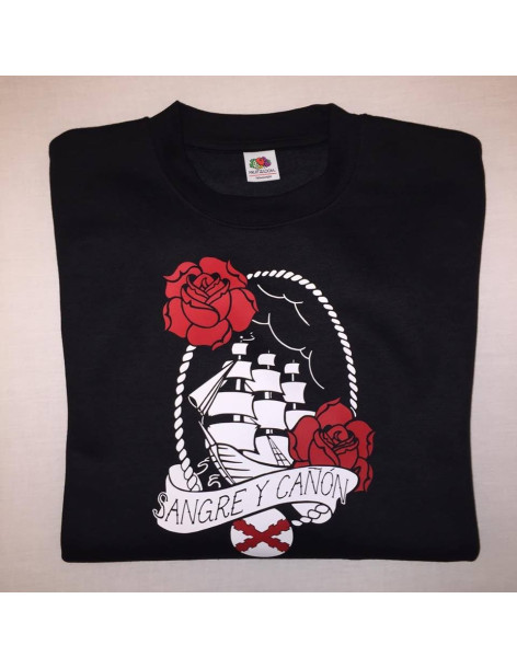 Sudadera Sin Capucha "Sangre y Cañón"