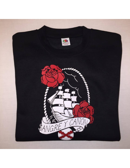 Sudadera Sin Capucha "Sangre y Cañón"